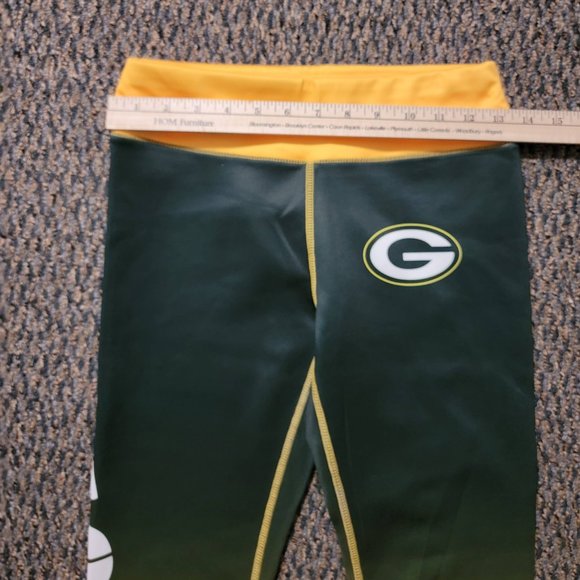 NWOT Women's Green Bay Packers Green and Gold Leggings Size Small - Picture 5 of 16